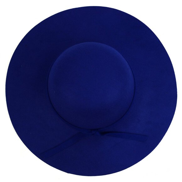 Floppy Hat - W/Bow Knot- Royal Blue - Dressy Sunday Hat - NWT - Picture 4 of 8